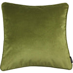 Load image into Gallery viewer, McAlister Textiles Matt Lime Green Piped Velvet Cushion Cushions and Covers Cover Only 43cm x 43cm 
