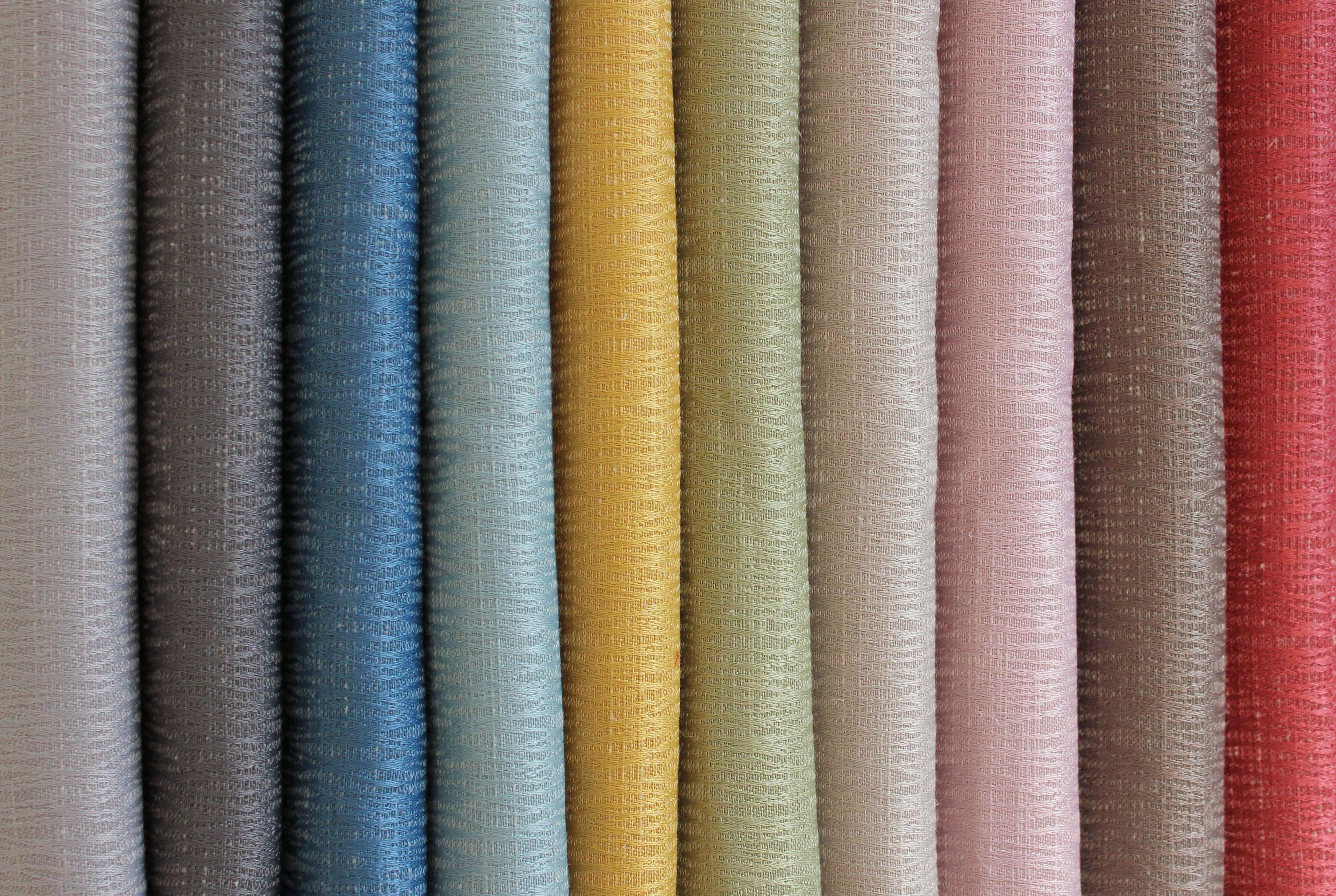 McAlister Textiles Linea Ochre Textured Fabric Fabrics 