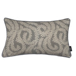 Load image into Gallery viewer, McAlister Textiles Little Leaf Charcoal Grey Pillow Pillow Cover Only 50cm x 30cm 
