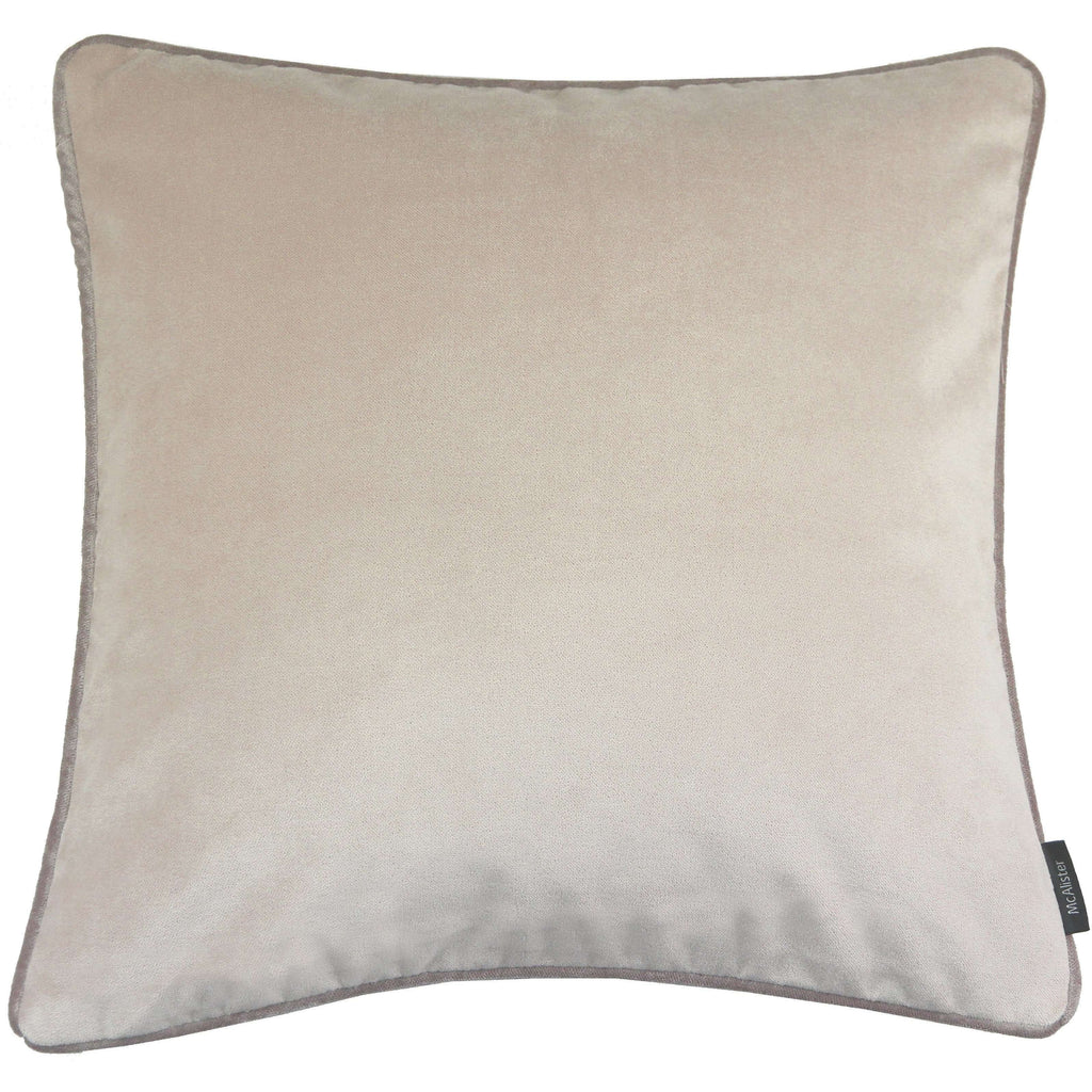 McAlister Textiles Matt Champagne Gold Velvet Cushion Cushions and Covers Cover Only 43cm x 43cm 