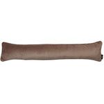 Load image into Gallery viewer, McAlister Textiles Matt Mocha Brown Velvet Draught Excluder Draught Excluders 18cm x 80cm 
