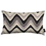 Load image into Gallery viewer, McAlister Textiles Navajo Black + Grey Striped Pillow Pillow Cover Only 50cm x 30cm 
