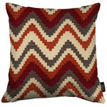 Load image into Gallery viewer, McAlister Textiles Navajo Red + Burnt Orange Striped Cushion Cushions and Covers Cover Only 43cm x 43cm 
