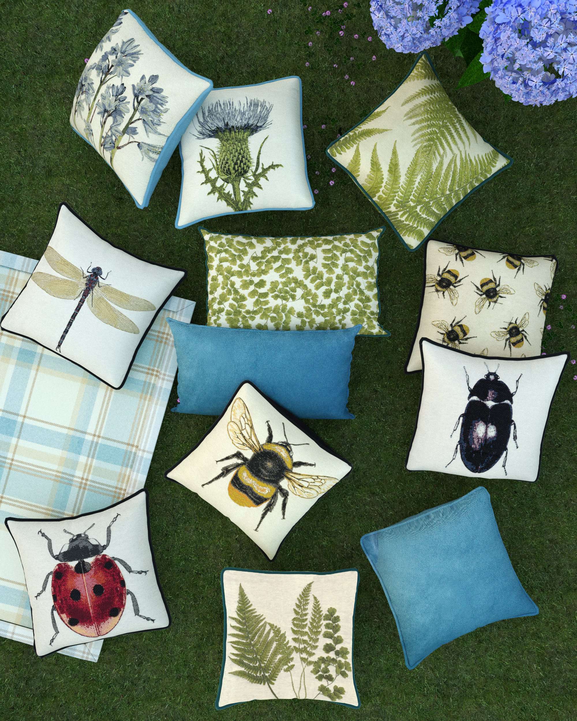 McAlister Textiles Bug's Life Bumble Bee Fabric Fabrics 