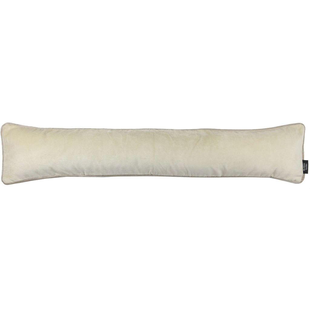 McAlister Textiles Matt Champagne Gold Velvet Draught Excluder Draught Excluders 18 x 80cm 