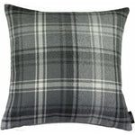 Load image into Gallery viewer, McAlister Textiles Angus Charcoal Grey Tartan Cushion Cushions and Covers Cover Only 43cm x 43cm 
