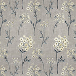 Load image into Gallery viewer, McAlister Textiles Meadow Soft Grey Floral FR Fabric Fabrics 1/2 Metre 
