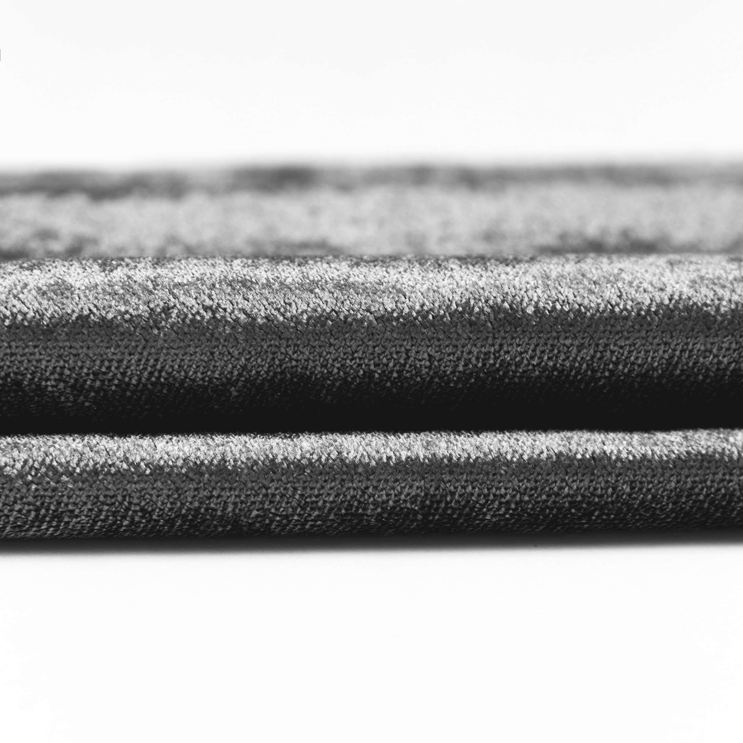 McAlister Textiles Crushed Velvet Charcoal Grey Fabric Fabrics 