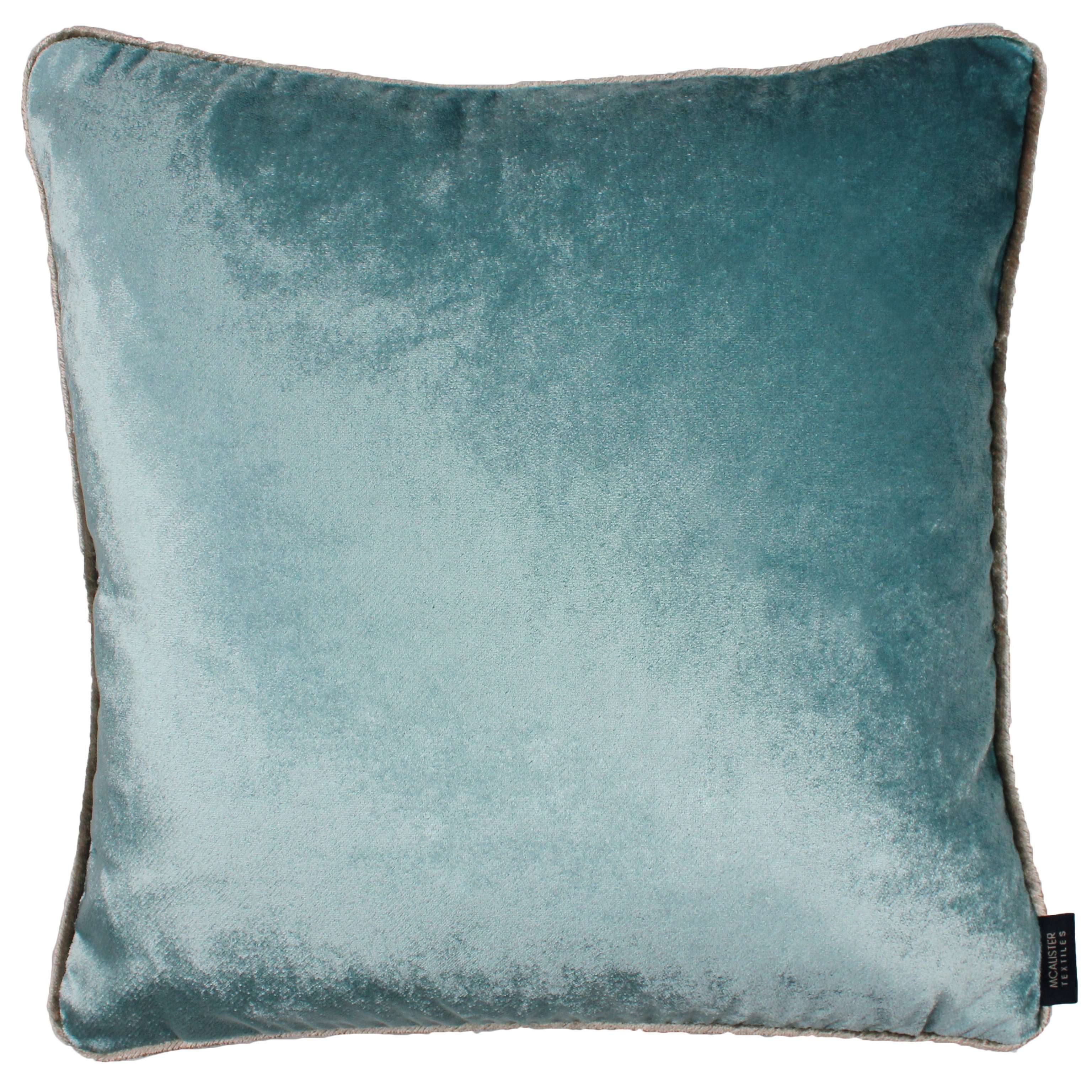 McAlister Textiles Duck Egg Blue Crushed Velvet Cushions Cushions and Covers Cover Only 43cm x 43cm 