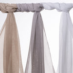 Load image into Gallery viewer, McAlister Textiles Infinity Soft Grey Wide Width Voile Curtain Fabric Fabrics 
