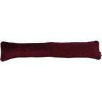 Load image into Gallery viewer, McAlister Textiles Matt Wine Red Velvet Draught Excluder Draught Excluders 18cm x 80cm 
