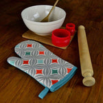 Load image into Gallery viewer, McAlister Textiles Laila Burnt Orange Cotton Print Single Oven Mitt Kitchen Accessories 
