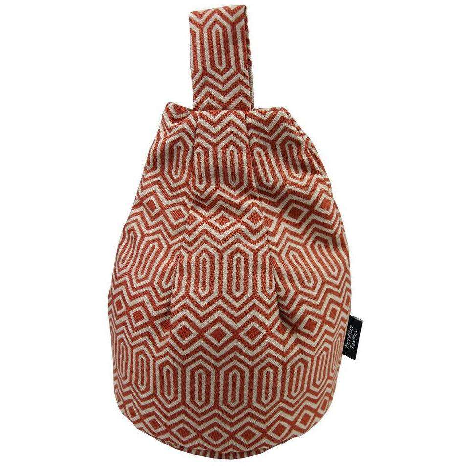 McAlister Textiles Colorado Geometric Burnt Orange Tablet Stand Mini Bean Bag 