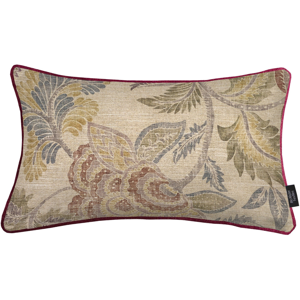 McAlister Textiles Floris Vintage Floral Linen Pillow Pillow Cover Only 50cm x 30cm 