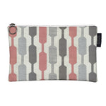 Load image into Gallery viewer, McAlister Textiles Lotta Pink + Grey Makeup Bag - Large Clutch Bag 
