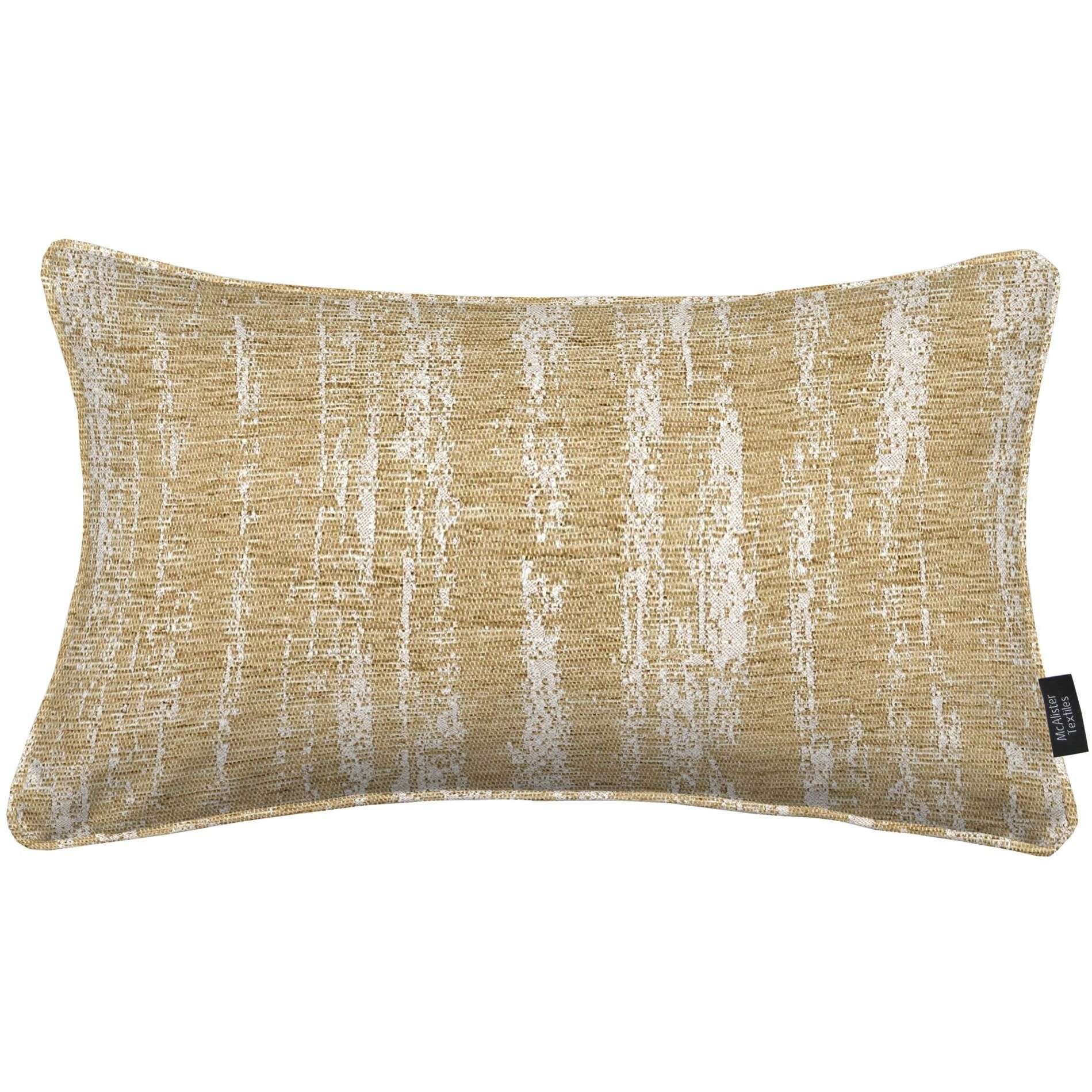 McAlister Textiles Textured Chenille Beige Cream Pillow Pillow Cover Only 50cm x 30cm 