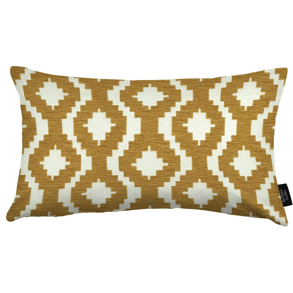 McAlister Textiles Arizona Geometric Yellow Pillow Pillow Cover Only 50cm x 30cm 