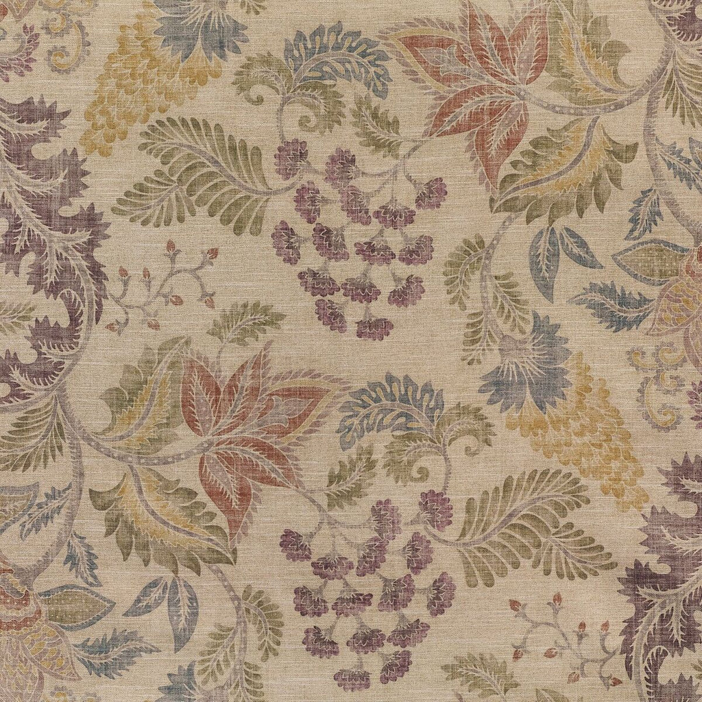 McAlister Textiles Floris Vintage Floral Linen Fabric Fabrics 1 Metre 