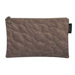 Load image into Gallery viewer, McAlister Textiles Pebble Pattern Mocha Velvet Makeup Bag - Large Clutch Bag 
