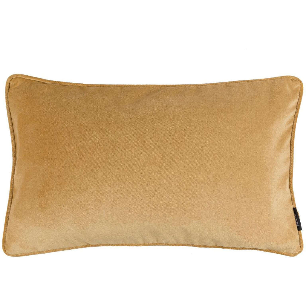 McAlister Textiles Matt Ochre Yellow Velvet Pillow Pillow Cover Only 50cm x 30cm 