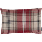 Load image into Gallery viewer, McAlister Textiles Angus Red + White Tartan Pillow Pillow Cover Only 50cm x 30cm 
