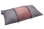 Load image into Gallery viewer, McAlister Textiles Decorative Double Zip Pink + Grey Velvet Pillow Pillow 
