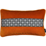 Load image into Gallery viewer, McAlister Textiles Cancun Striped Burnt Orange Velvet Pillow Pillow Cover Only 50cm x 30cm 
