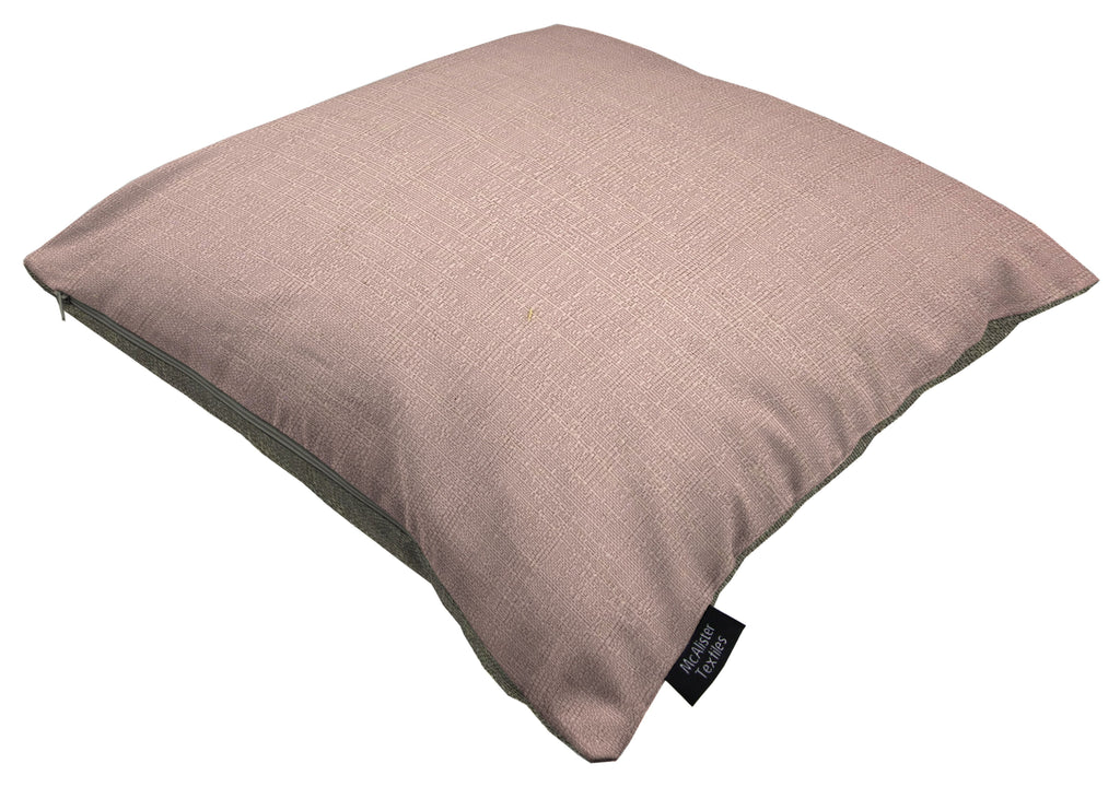 McAlister Textiles Harmony Blush Pink and Grey Plain Cushions Cushions and Covers Cover Only 43cm x 43cm 